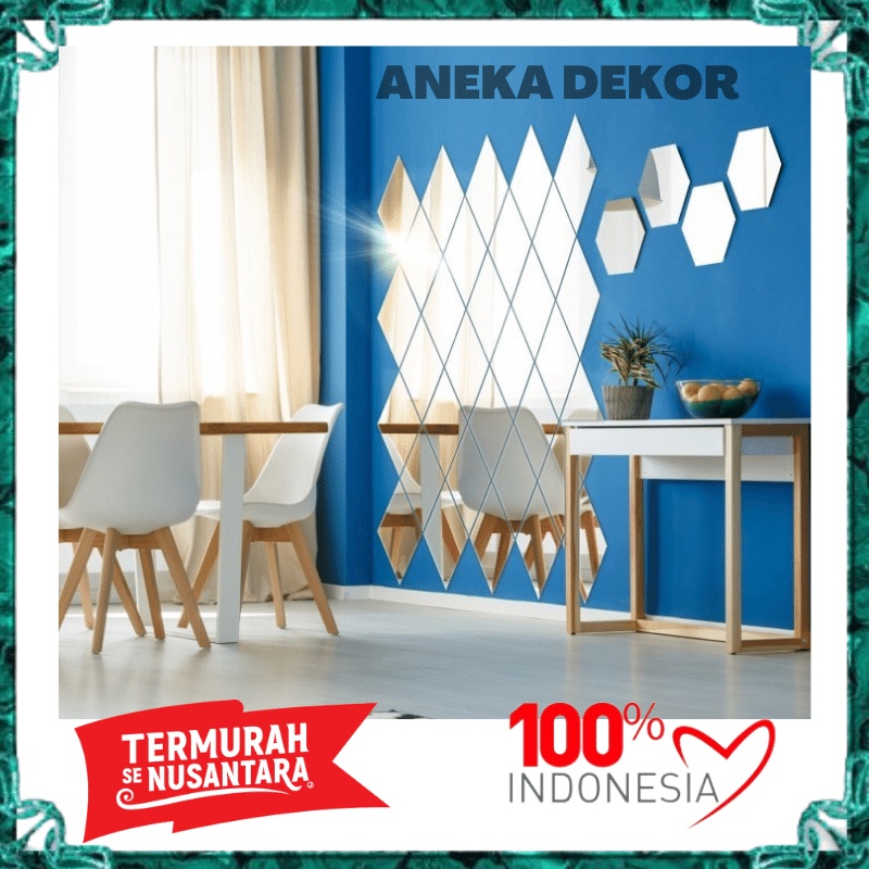 Sticker Cermin Stiker Kaca Wallpaper Walpaper Wolpeper Stiker Dinding Tembok Estetik Aesthetic Kamar