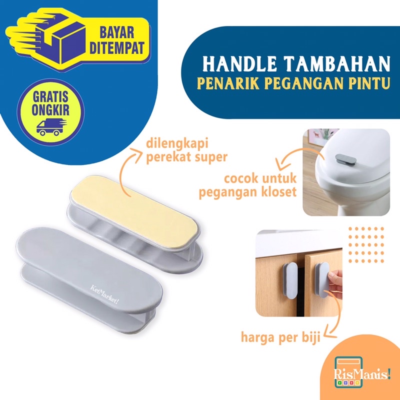 DOOR HANDLES PULLER - Kenop Tempel Gagang Pegangan Daun Pintu Tambahan Jendela Laci Kabinet Lemari