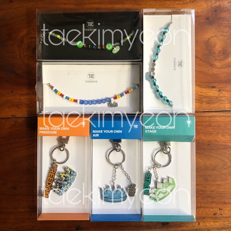 The boyz Be Your Own King MD (BYOK) Bracelet & Keyring Only (Jacob, Hyunjae, Changmin/Q)