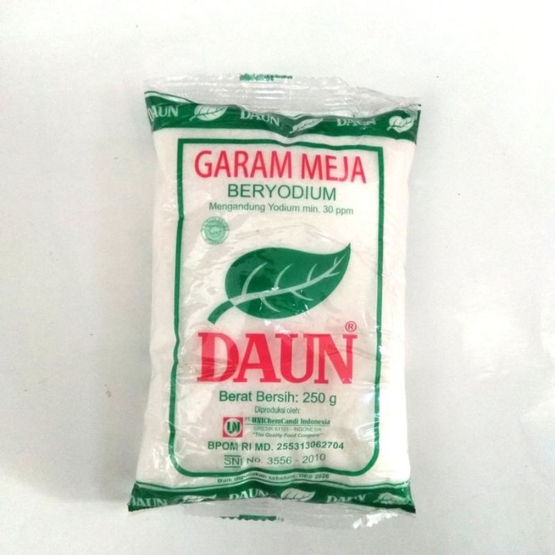 

GARAM MEJA BERYODIUM / GARAM DAUN 250 GR