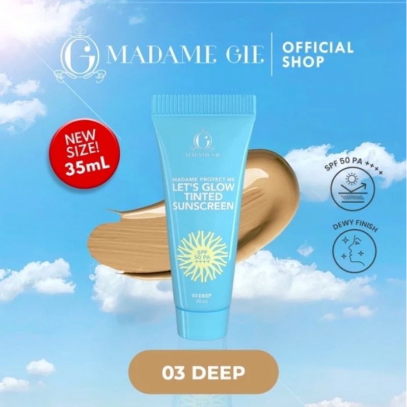 ☃Cutezz_Ching1☃Madame Gie Protect Me Let's Glow Tinted Sunscreen SPF 50 PA+++  35ml