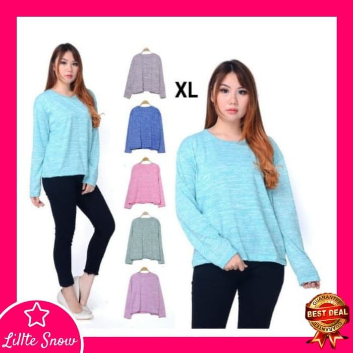 Kaos Lengan Panjang 811 /Kaos Lengan Panjang Warna 811 - Ungu Op294