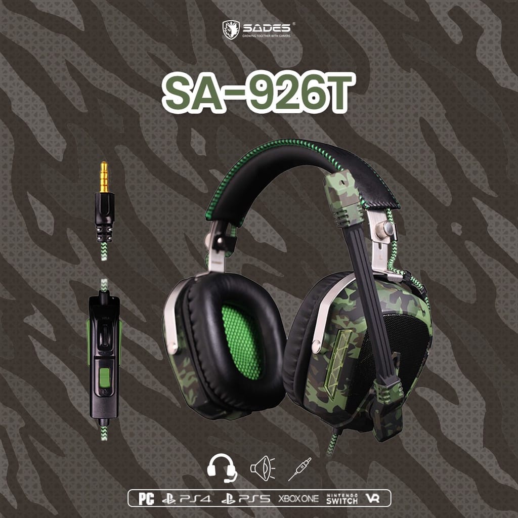 C_    Sades SA926T / SA-926T Camo Multiplatform Gaming Headset