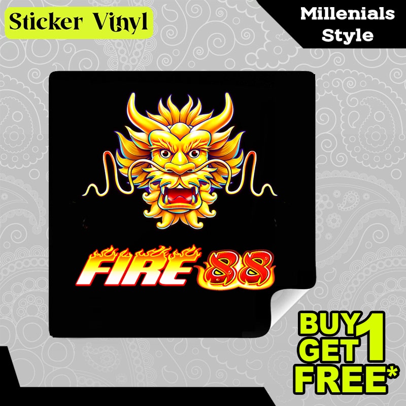 

Stiker Sticker FIRE 88 Pragmatic Play Game Slot Aesthetic Bahan Vinyl Satuan Anti Air