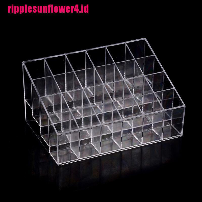Rak Display Lipstick Bahan Akrilik Dengan 24 / 36 / 40 Sekat