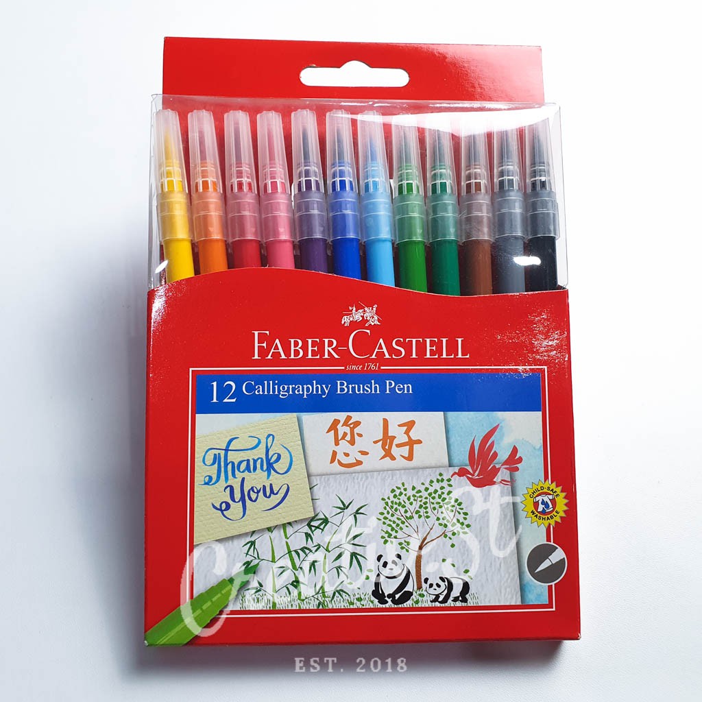 

FABER CASTELL Calligraphy Brush Pen Set Spidol Kaligrafi