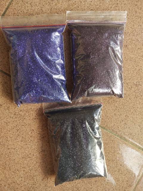 SERBUK GLITTER ANEKA WARNA UNGU