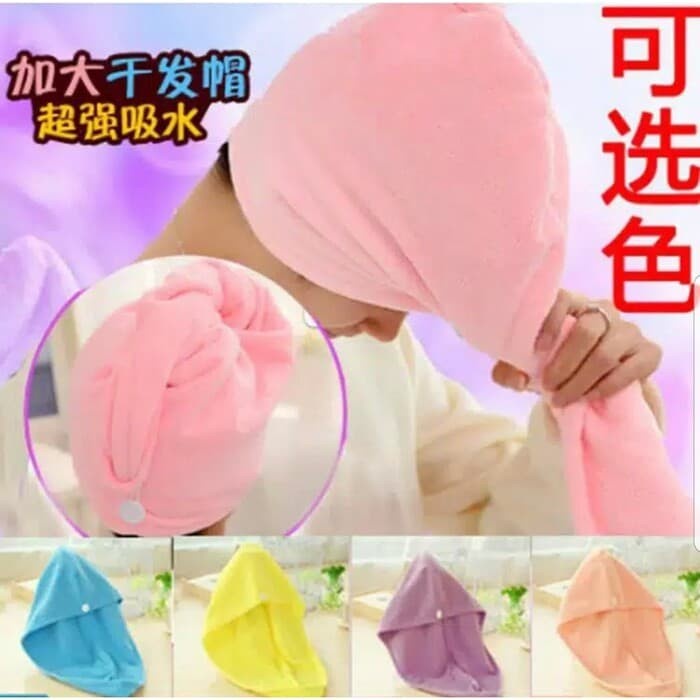 HANDUK MANDI KEPALA KERAMAS CREAMBATH - MAGIC TOWEL MICROFIBER HEAD