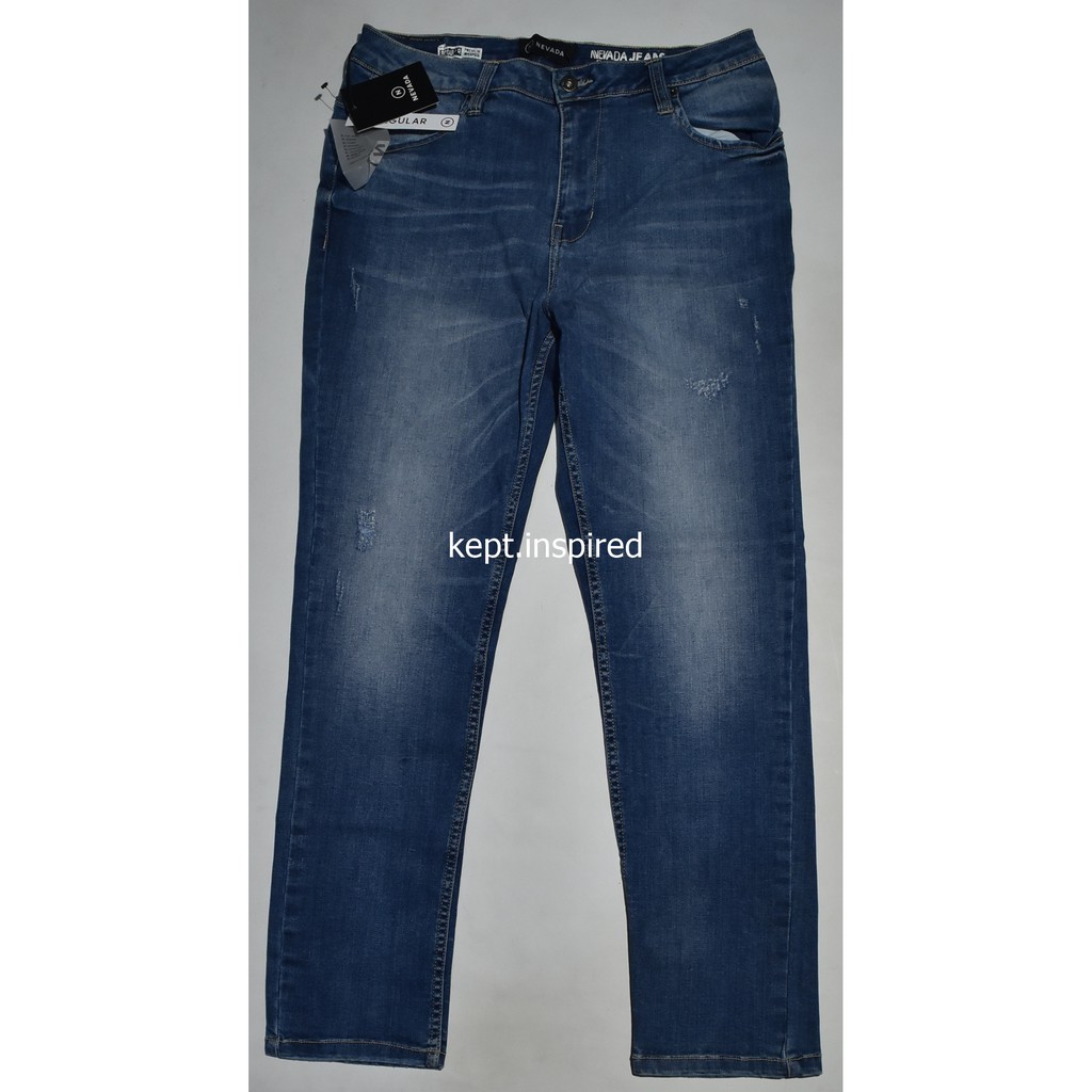 Celana Jeans Panjang Wanita NEVADA Denim Tua Reguler KOS 03 ORIGINAL