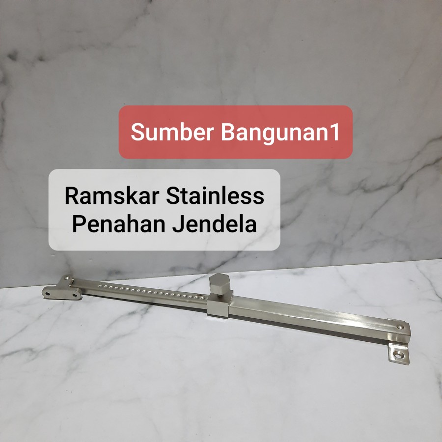 Ramskar penahan jendela hak angin lamskar stenlis stainless tebal