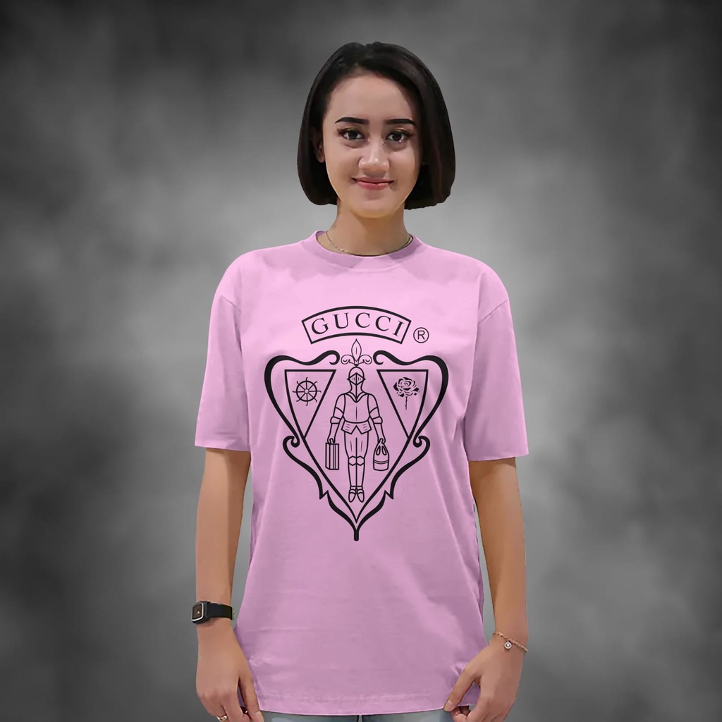 Kaos Wanita Lengan Pendek Gc Warna Putih Atasan