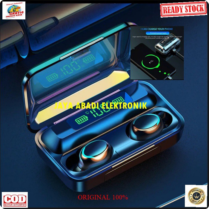 J356 HEADSET BLUETOOTH TWS POWERBANK PB WIRELESS EARPHONE STEREO SPORT DOBEL BAS DOUBLE BASS MP3 MUSIC AUDIO HEADPHONE HANDFREE BT EARPHONE LIPAT BLUETOOT BLUETOT MUSIK SOUND NELPON CALL CAS CHARGE HEADSET EAEPHONE WIRELESS UNIVERSAL BISA JADI POWERBANK