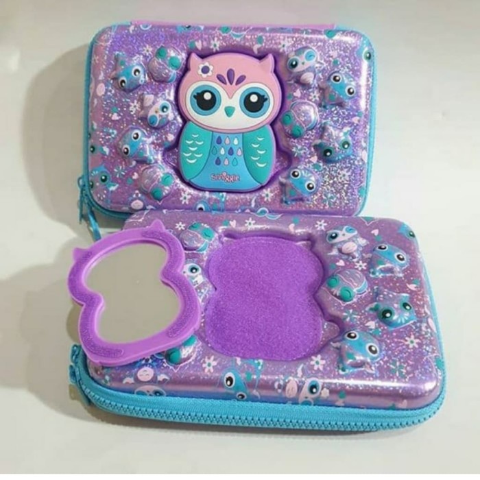 

Mudah Tempat Pensil/Pencil Case/Hardcase/Hardtop/Smiggle Owl Kaca Purple Promo