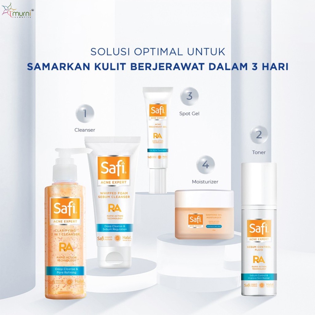 SAFI ACNE EXPERT RA | SEBUM CONTROL FLUID | WHIPPED FOAM SEBUM C | SMOOTHING GEL MOIST | CLARIFYING 2 IN 1 CL