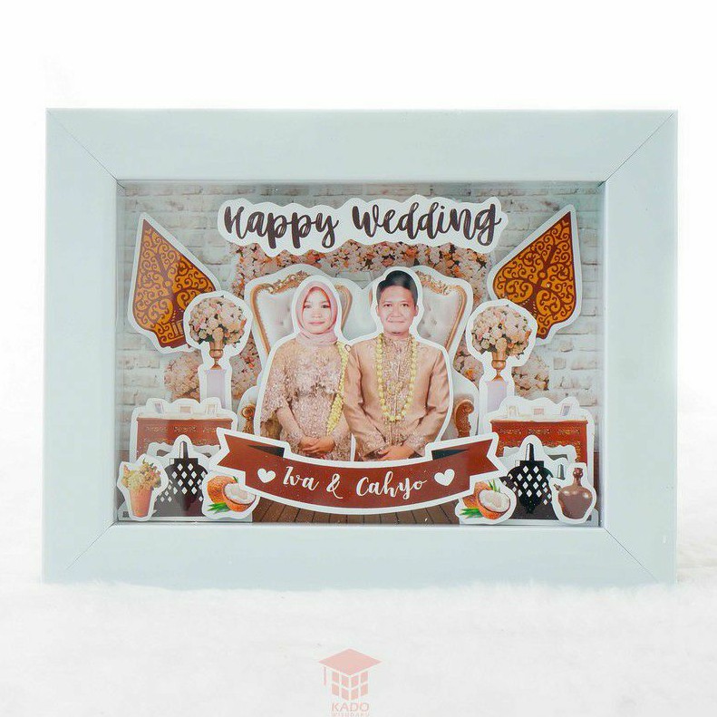 Download Scrapframe 3d Kado Wedding Nikah Mahar Anniversary Size A4 Shopee Indonesia