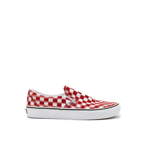 Vans Slip On Blur Checkerboard Red True White Sepatu Sneakers Vans Tanpa Tali Original 100% PT Navya