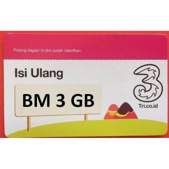 VOUCHER TRI BM 3 GB