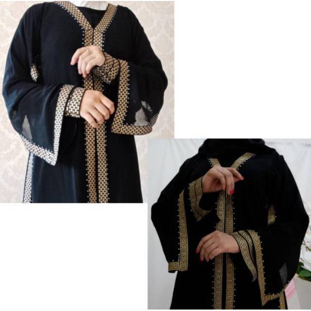  Baju  Muslim Abaya  Bordir  Gamis Maxi Dress Arab Saudi 