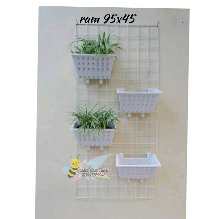 Tebal 95x45cm Kawat  Ram  45X95 CM Dinding  Besi utk Pot  Argo 