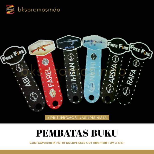 

PEMBATAS BUKU CUSTOM 1pc 1nama,akrilik desain semaunya