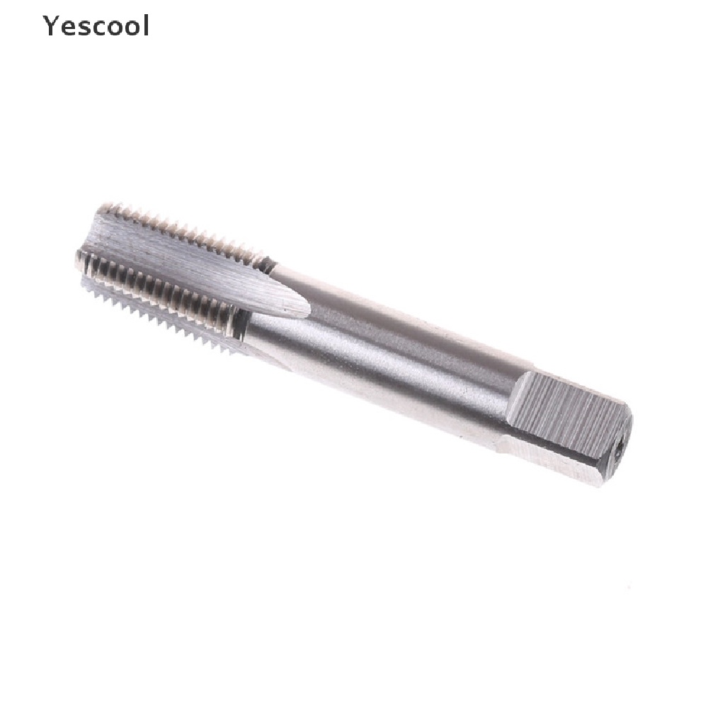 Yescool 1 / 8-27 HSS NPT Taper Pipa Keran Bahan Baja Kecepatan Tinggi