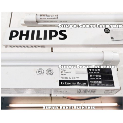 LAMPU PHILIPS ESSENTIAL BATTEN TL T5 21 WATT WARM WHITE KUNING 3000K