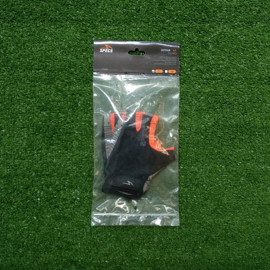 SARUNG TANGAN SEPEDA / OLAHRAGA SPECS DETOUR HF GLOVES LFGR - BLACK