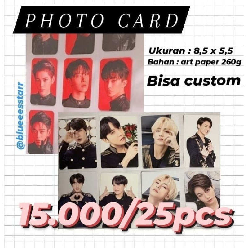 Jual Photocard Custom Murah | Shopee Indonesia