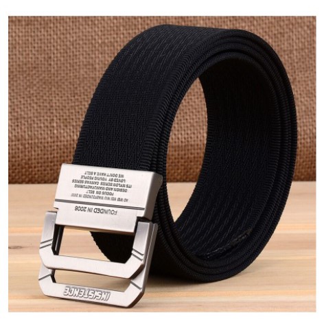 [SABUK] - Rhodey Sabuk Craftman/Insistence Tali Ikat Pinggang Pria Canvas Buckle Belt