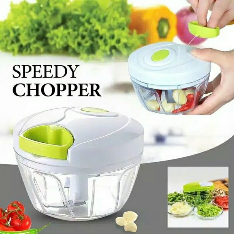 Speedy chopper blender tarik Manual Pemotong Sayur Bumbu Daging Tanpa Listrik