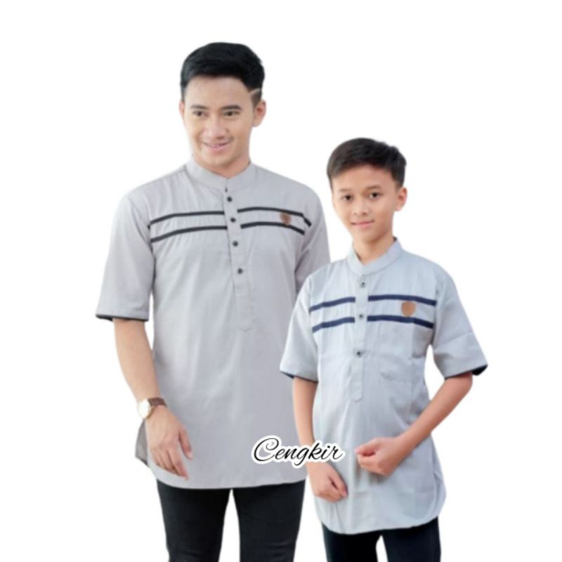 Baju Couple Koko Kurta Ayah dan Anak Terbaru / Baju Couple Ayah dan Anak Muslim / Fashion Muslim Ayah dan Anak Terbaru