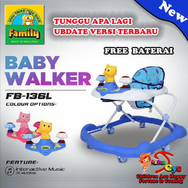 baby walker family 136 baby walker family musik terbaru | kado bayi | belajar berjalan bayi | apollo