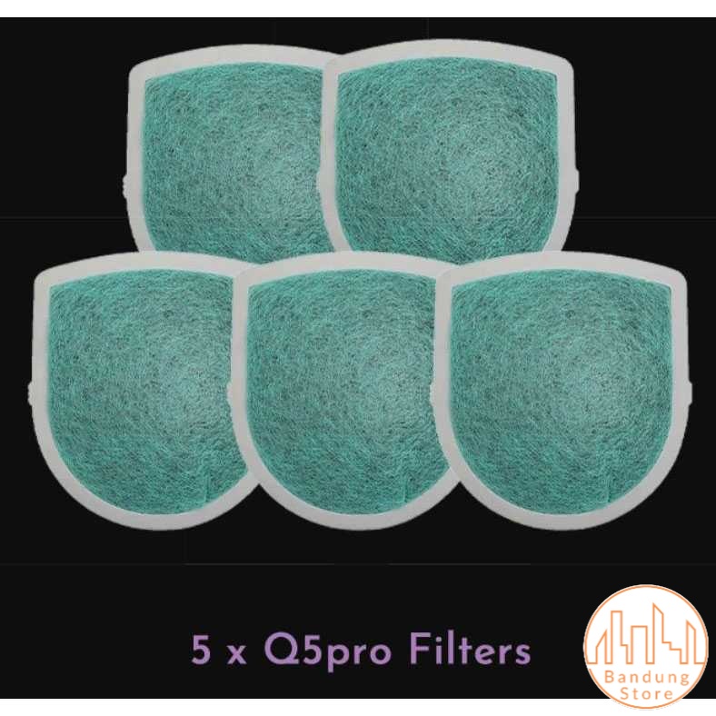 Xiaomi HEPA FIlter PM 2.5 Masker 5 PCS Untuk Masker Xiaomi Q5 Pro Mask