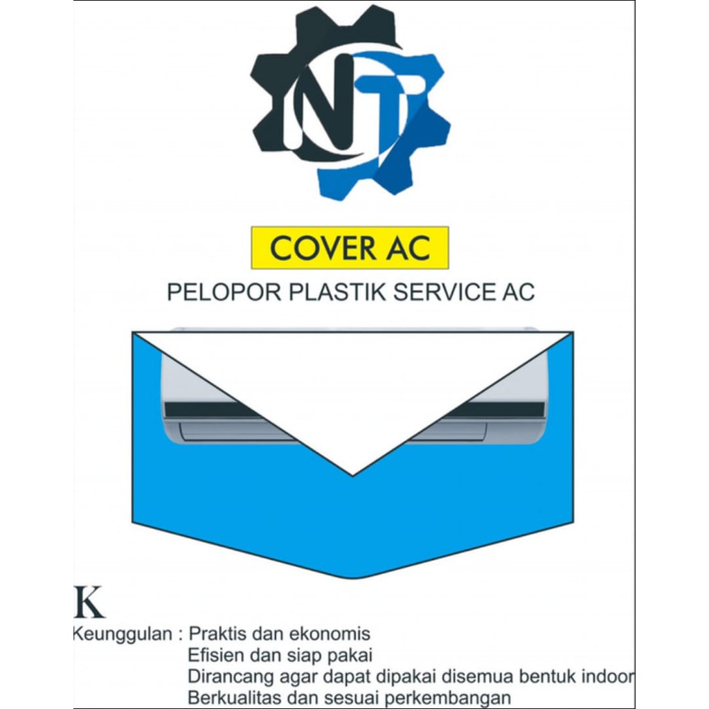 Plastik cuci AC/cover AC 1/2PK- 2 1/2PK