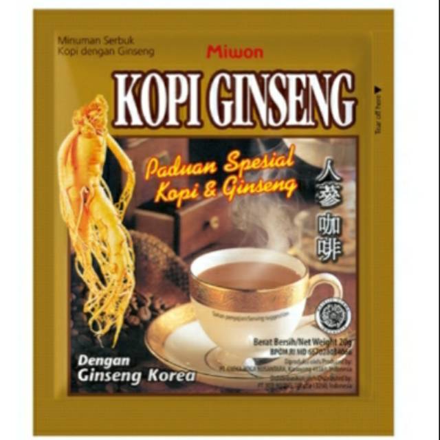 

Termurah kopi ginseng miwon 20gr x 20 sachet