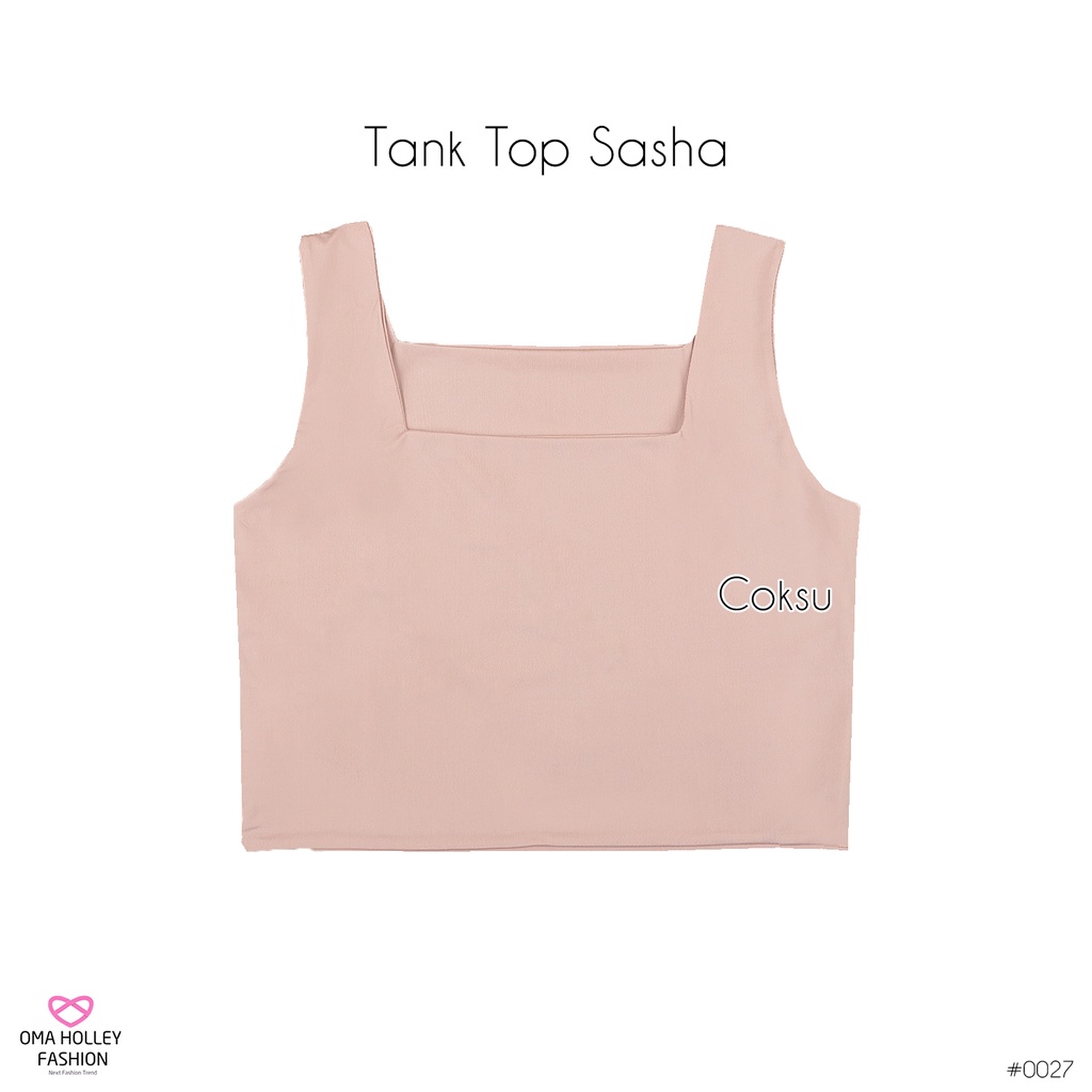 (COD) OH Fashion Tanktop Sasha Korea Bahu Lebar Wanita #0027 (Part 1)-Coksu