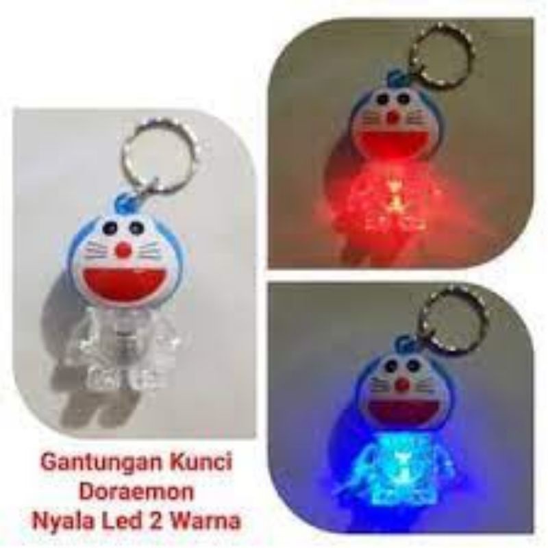 GANTUNGAN KUNCI DORAEMON LED IMPORT MURAH / GANTUNGAN KUNCI LUCU