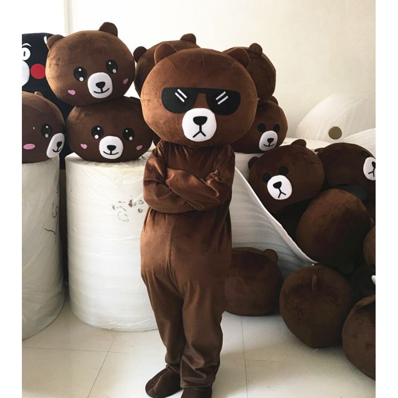 Kostum Badut Beruang Line