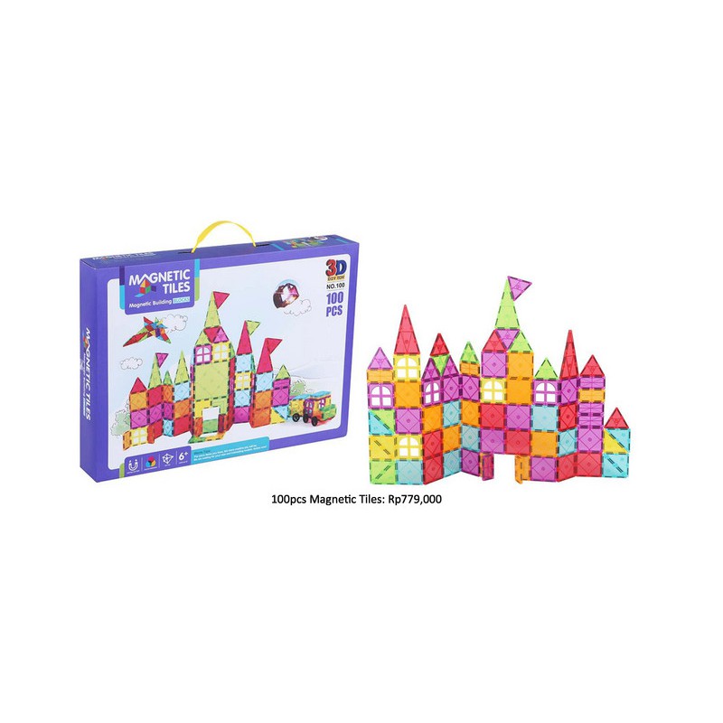 Magnetic tiles / Magnatiles Connetix Alike Magnetic Blocks 120PCS