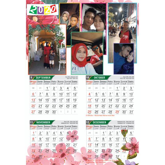 

Kalender 2020 3 lembar ( 4 bulanan )