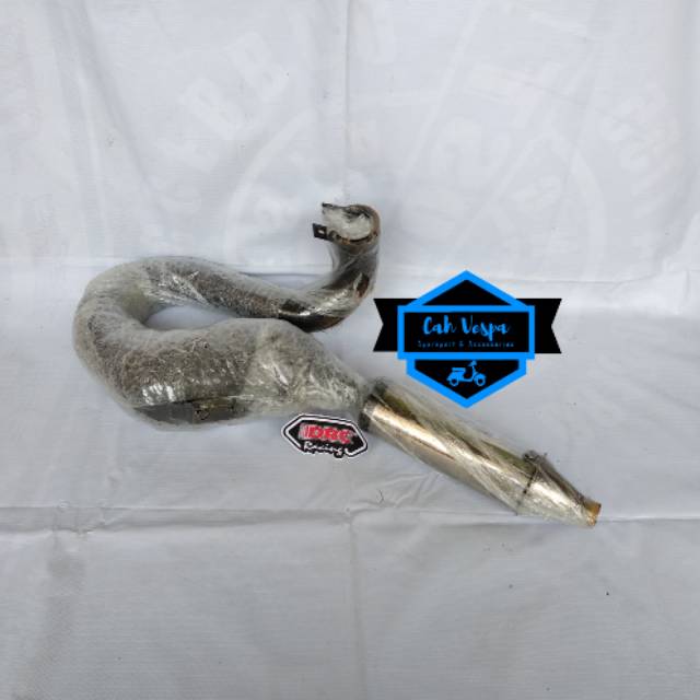 Knalpot Vespa DRC Buang Kanan Pendek Spartan 200cc