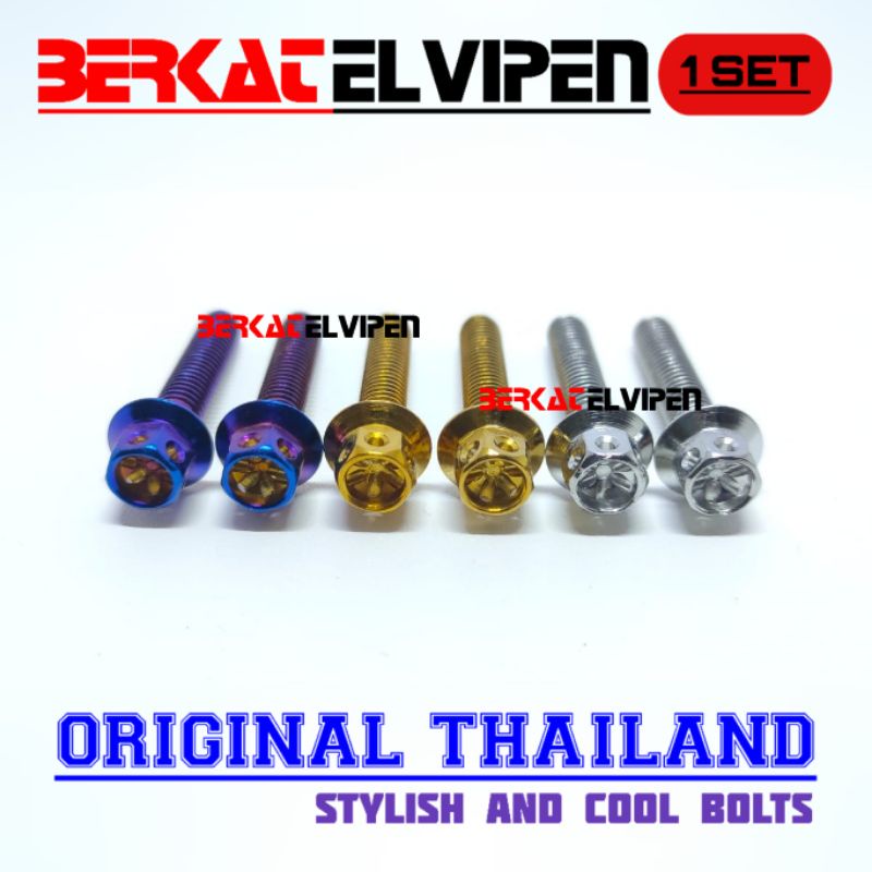 Baut Probolt Cover Radiator ARM Honda PCX 160 Stainless Thailand