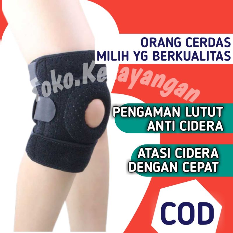 GIO86 Alat Sabuk Terapi Deker Pengaman Pelindung Dengkul Lutut Mobil Kiper Nyeri Olahraga Sepeda Fut