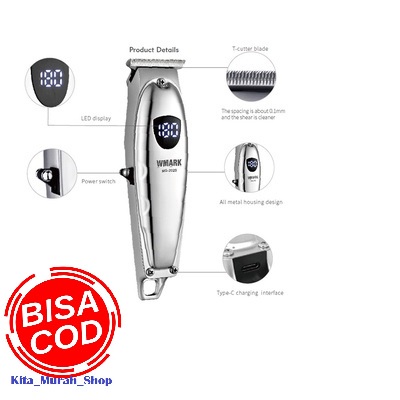 COD Alat cukur Wmark NG-2029 NG 2029 body metal professional Hair trimmer