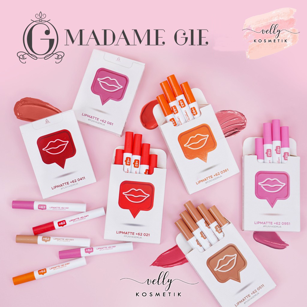 Madame Gie Lip Matte +62 - Make Up Lipstick | Lip Cream