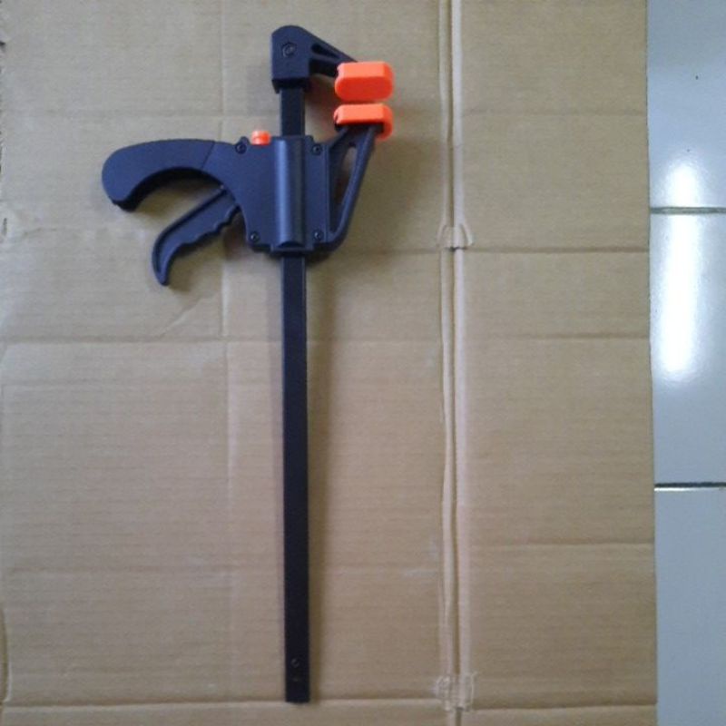 F clamp quick clamp catok klem kayu body besar penjepit 12 inch