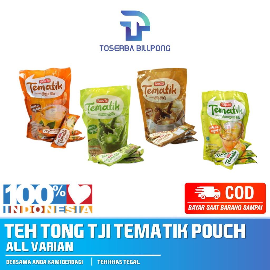 

Tong Tji Tematik Pouch Instant All Varian Lemongrass Matcha Teh Tarik Ginger Toserba Billpong