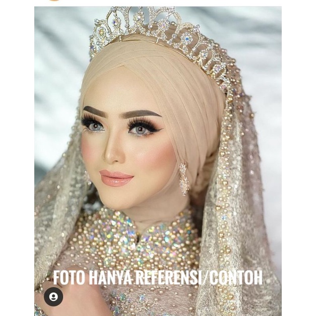 (COD) Veil abstrak/Slayer pengantin/aksesoris pengantin/hijab pengantin