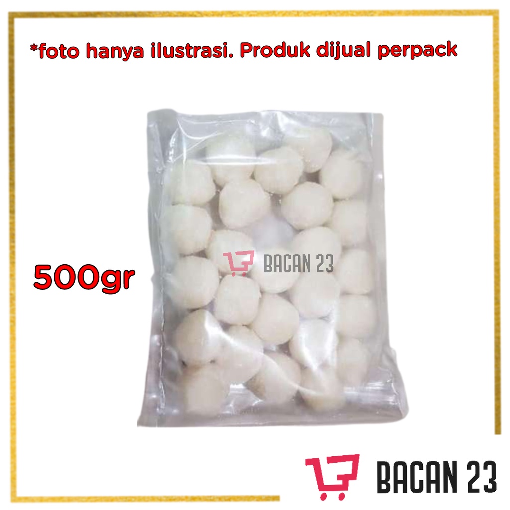 

Bakso Ikan Homemade ( 500 gr ) / Baso Ikan Repack / Baso Kemasan / Bakso beku / Bacan 23 - Bacan23