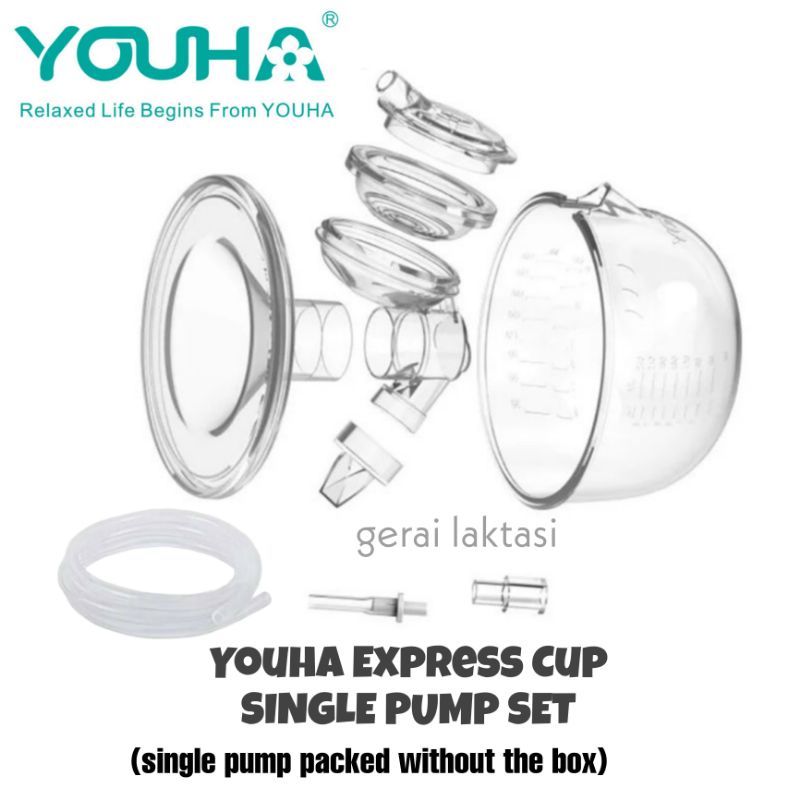 YOUHA EXPRESS CUP handsfree breast shield compatible to SPECTRA MEDELA BEBETONS MUTTER AVENT OPIA